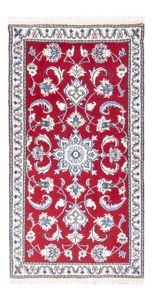 Tapis persan - Nain - 137 x 71 cm - rouge