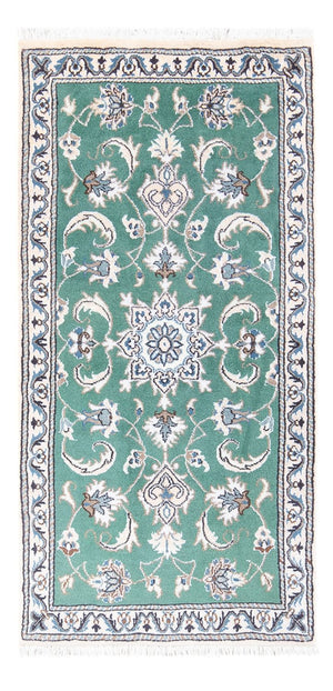 Tapis persan - Nain - 141 x 68 cm - vert