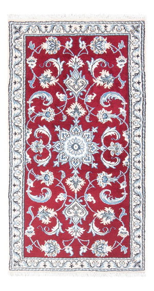 Tapis persan - Nain - 141 x 72 cm - rouge