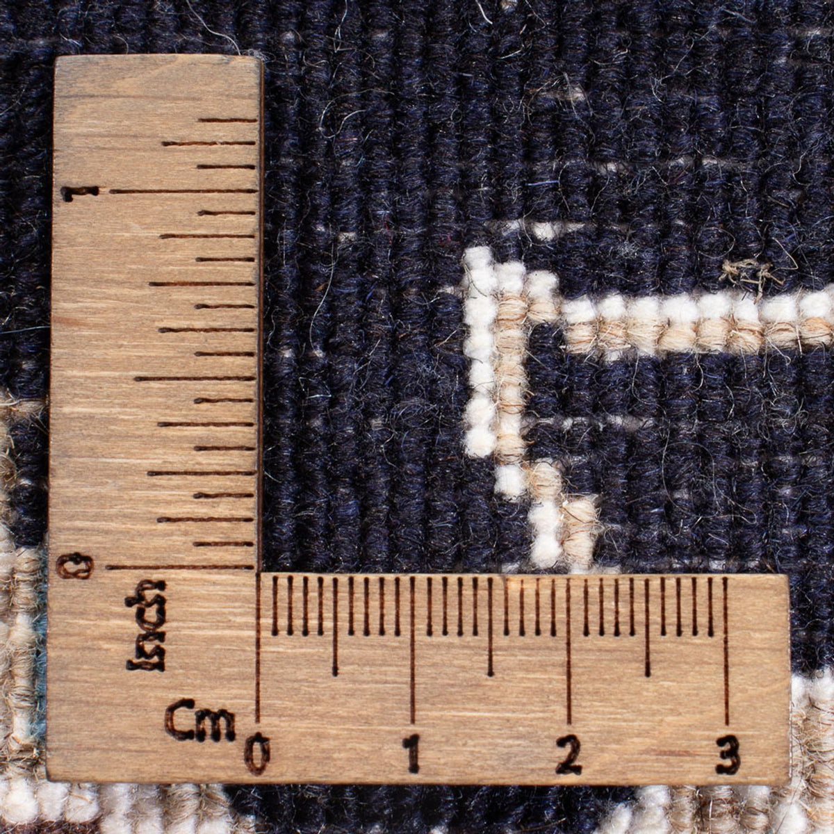 Tapis persan - Nain - 134 x 70 cm - bleu foncé