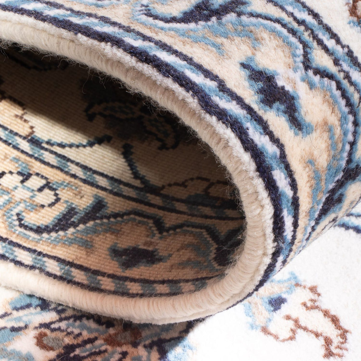 Tapis persan - Nain - 137 x 68 cm - crème
