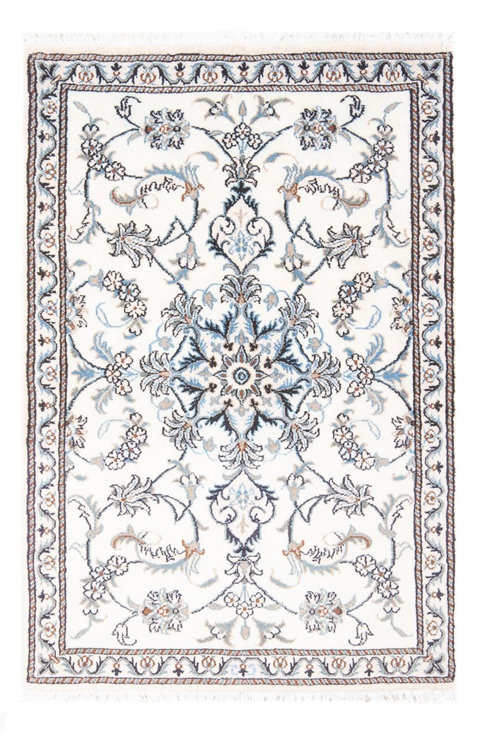 Tapis persan - Nain - 140 x 86 cm - crème