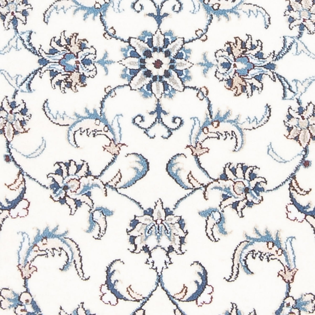 Tapis de couloir Tapis persan - Nain - 392 x 78 cm - crème