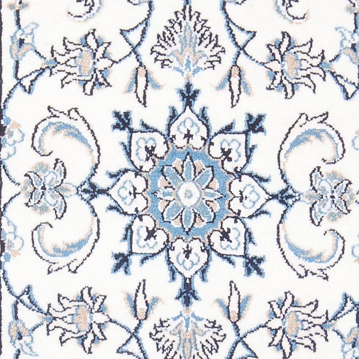 Tapis persan - Nain - 140 x 68 cm - crème