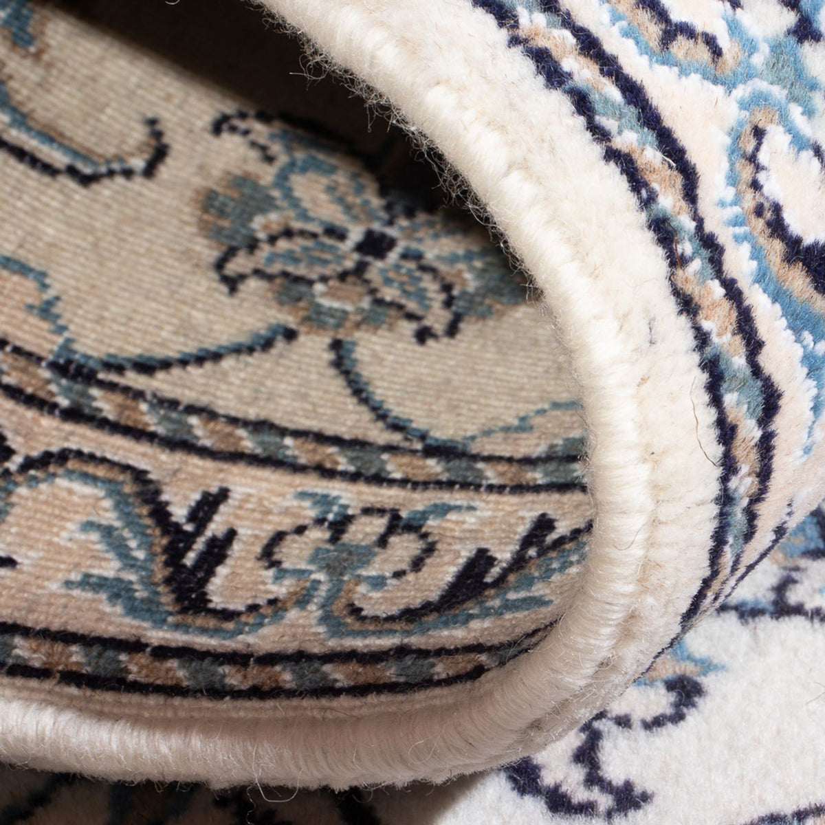 Tapis persan - Nain - 140 x 68 cm - crème