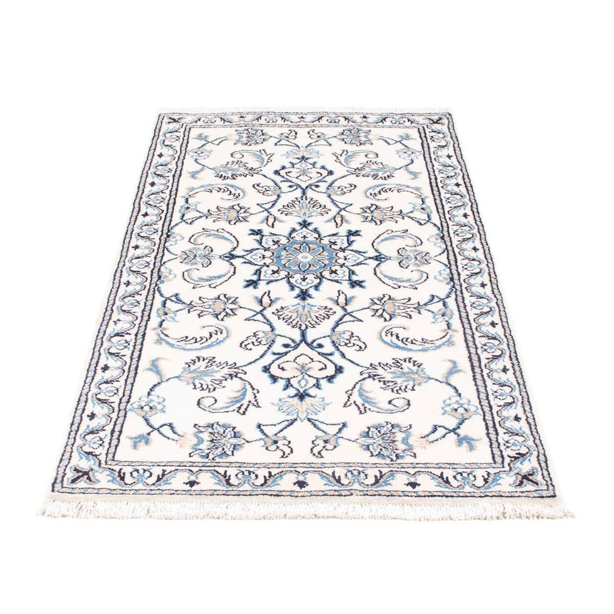 Tapis persan - Nain - 140 x 68 cm - crème