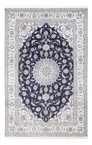 Tapis persan - Nain - 301 x 197 cm - bleu foncé