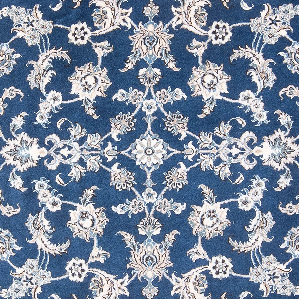 Tapis persan - Nain - 293 x 194 cm - bleu foncé