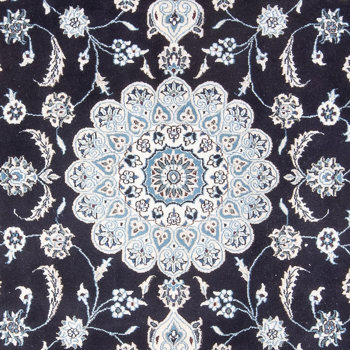 Tapis persan - Nain - 297 x 198 cm - bleu foncé
