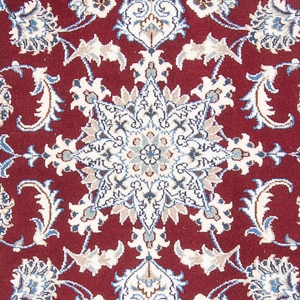 Tapis de couloir Tapis persan - Nain - 293 x 81 cm - rouge