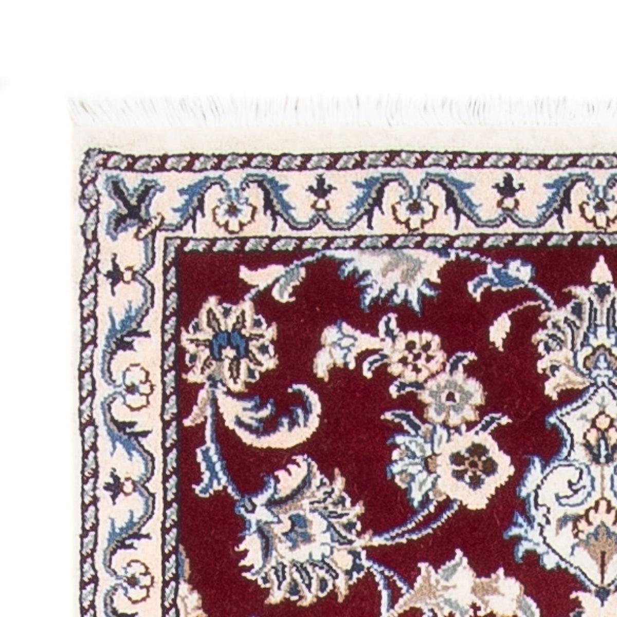 Tapis de couloir Tapis persan - Nain - 293 x 81 cm - rouge