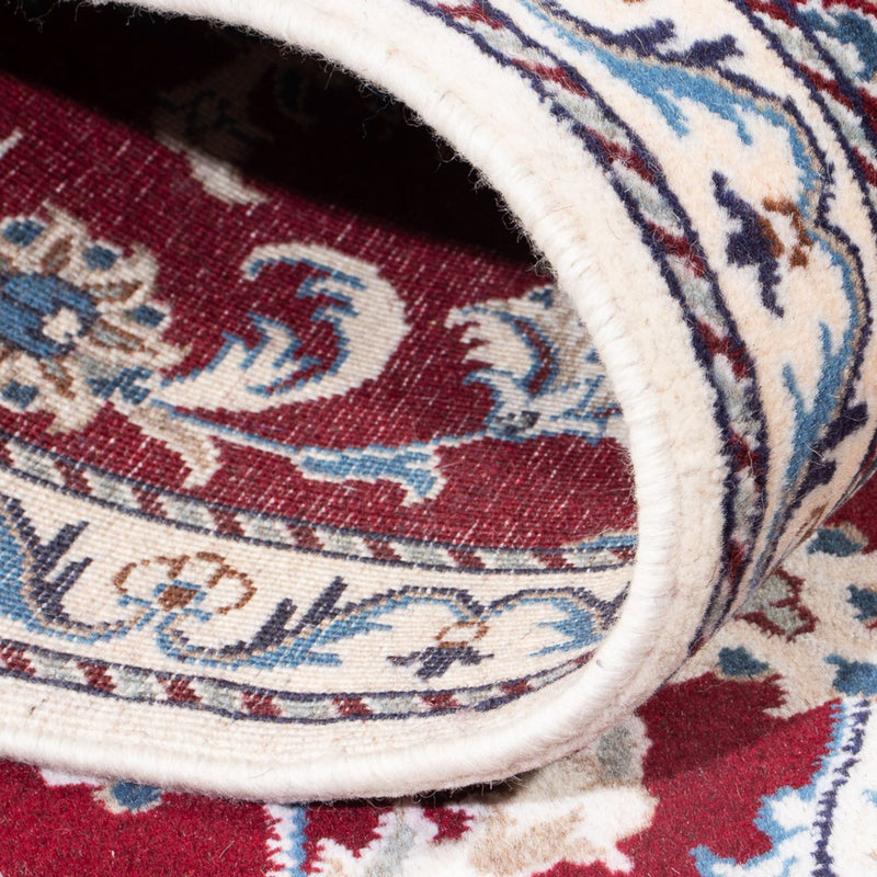 Tapis de couloir Tapis persan - Nain - 293 x 81 cm - rouge