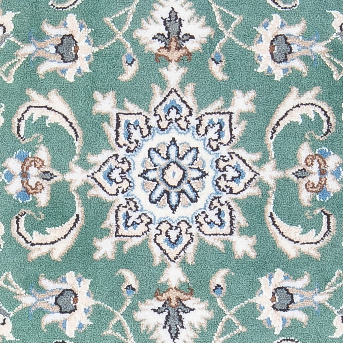 Tapis persan - Nain - 138 x 66 cm - vert