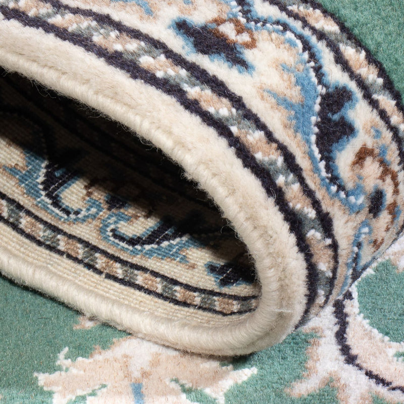 Tapis persan - Nain - 138 x 66 cm - vert