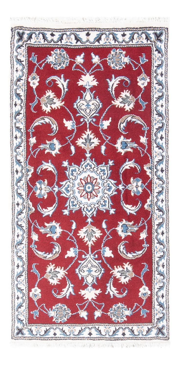 Tapis persan - Nain - 137 x 67 cm - rouge