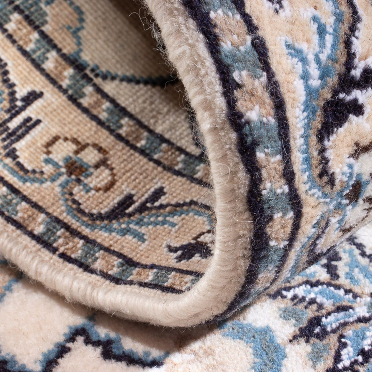 Tapis persan - Nain - 138 x 68 cm - crème
