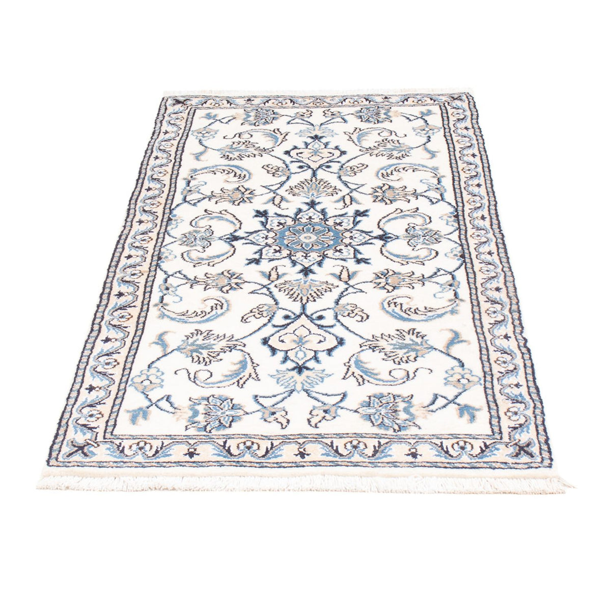 Tapis persan - Nain - 138 x 68 cm - crème