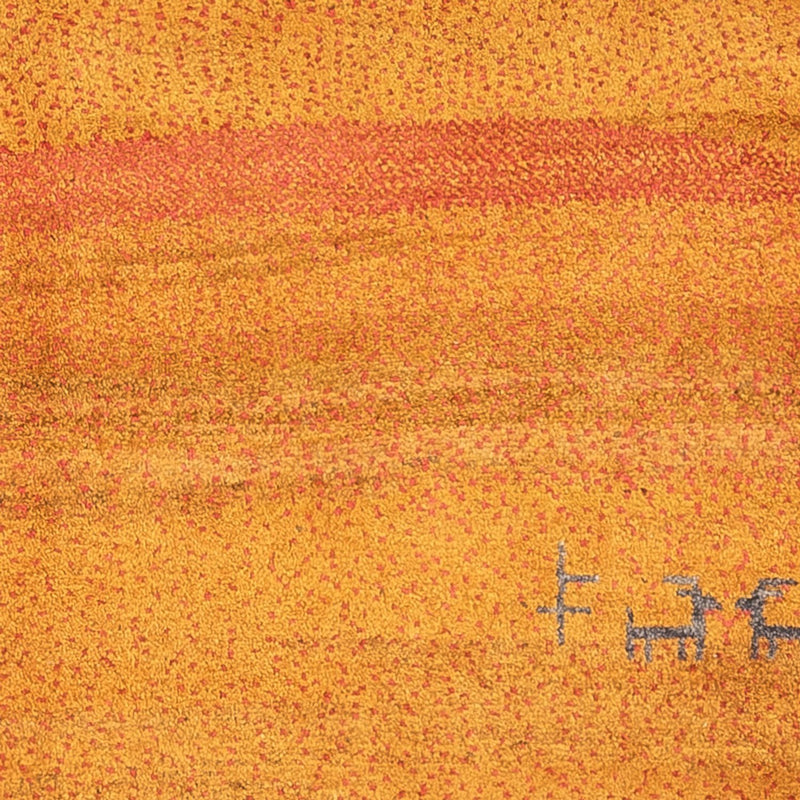 Tapis de couloir Tapis Gabbeh - Persan - 258 x 85 cm - orange
