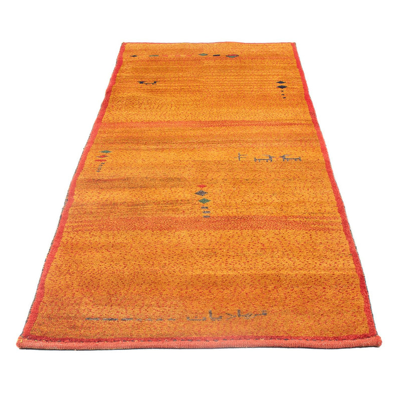 Tapis de couloir Tapis Gabbeh - Persan - 258 x 85 cm - orange