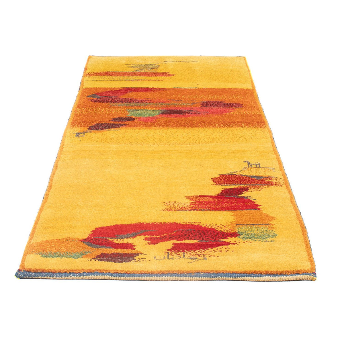 Tapis de couloir Tapis Gabbeh - Persan - 213 x 85 cm - multicolore