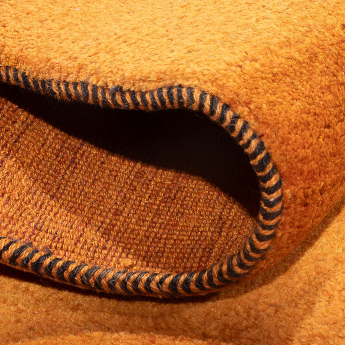 Tapis de couloir Tapis Gabbeh - Persan - 220 x 74 cm - orange