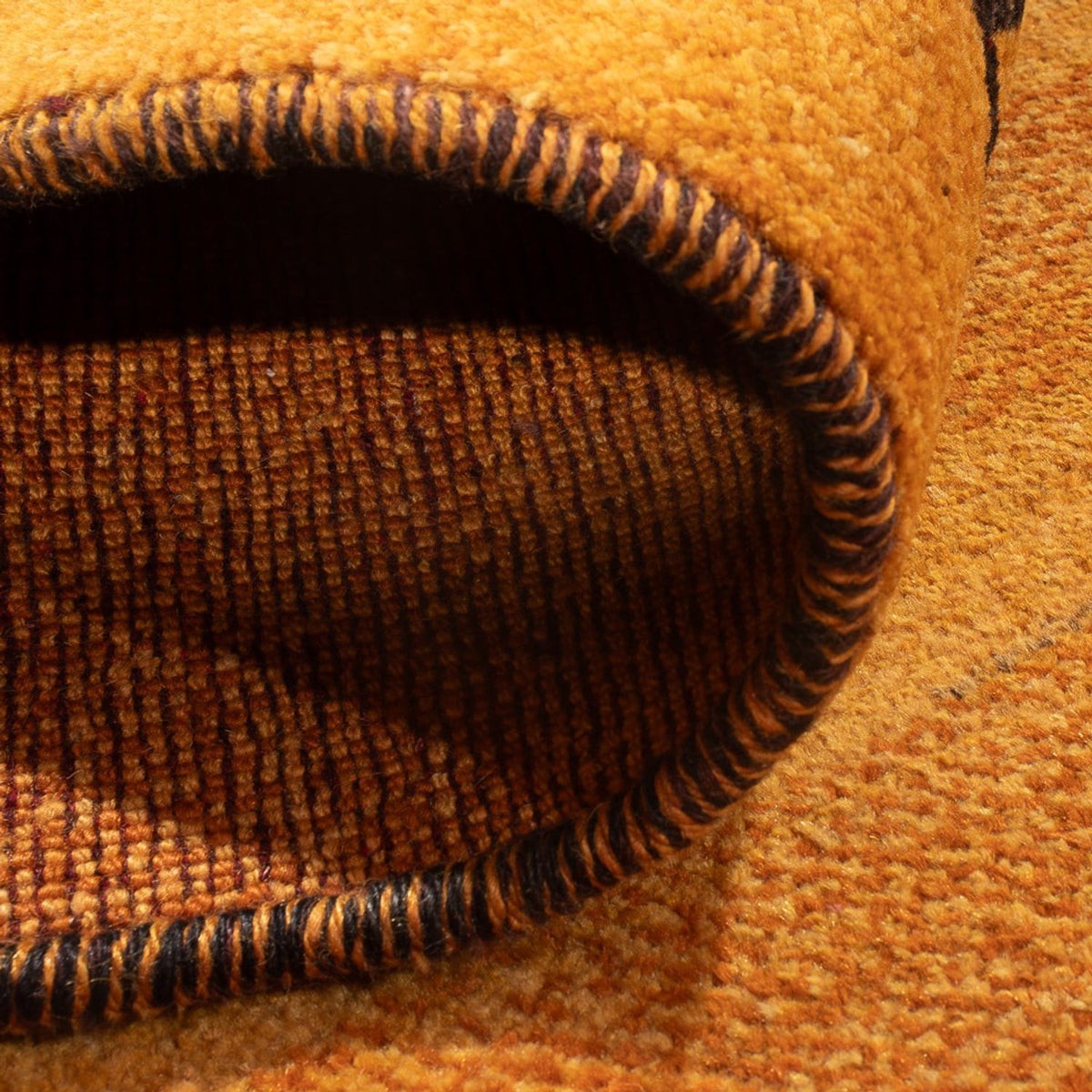 Tapis de couloir Tapis Gabbeh - Persan - 236 x 85 cm - orange