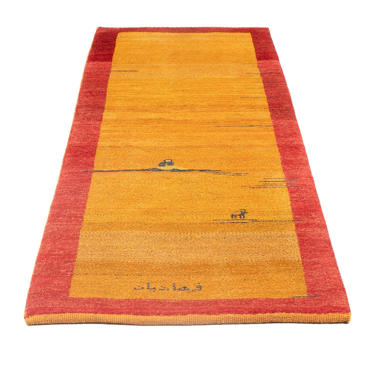 Tapis de couloir Tapis Gabbeh - Persan - 215 x 70 cm - multicolore