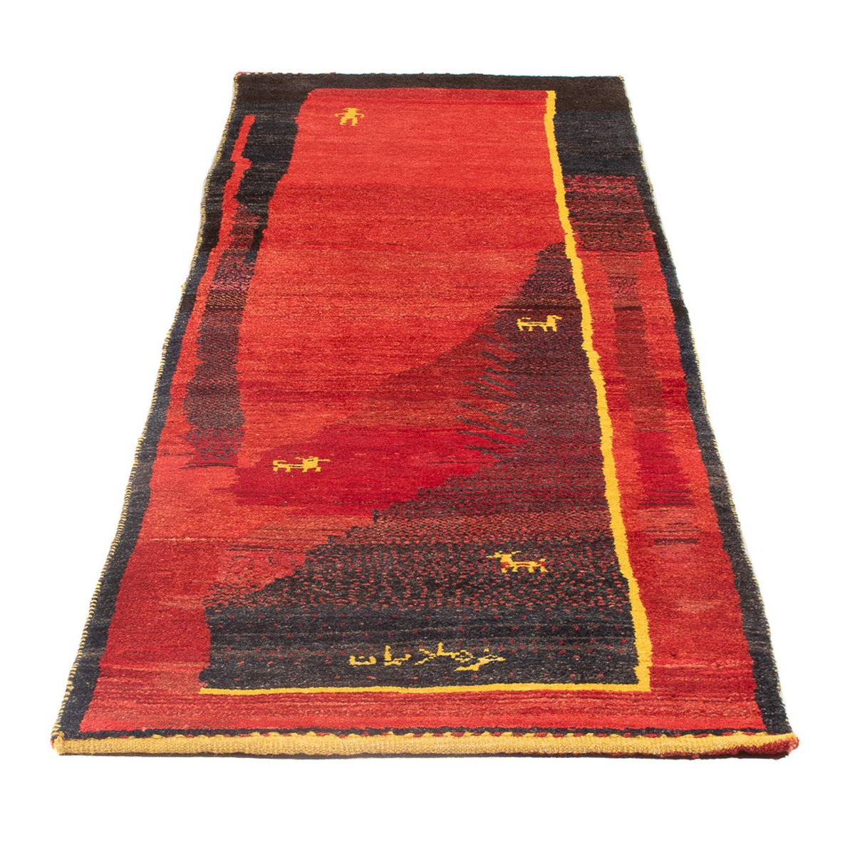 Tapis de couloir Tapis Gabbeh - Persan - 230 x 73 cm - multicolore