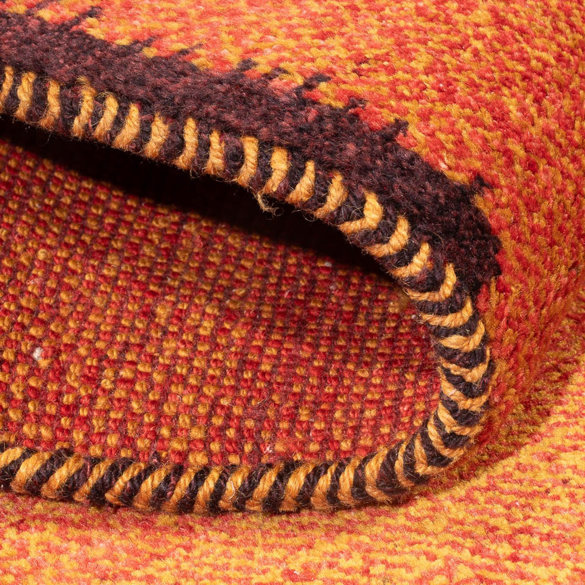 Tapis de couloir Tapis Gabbeh - Persan - 247 x 87 cm - terracotta