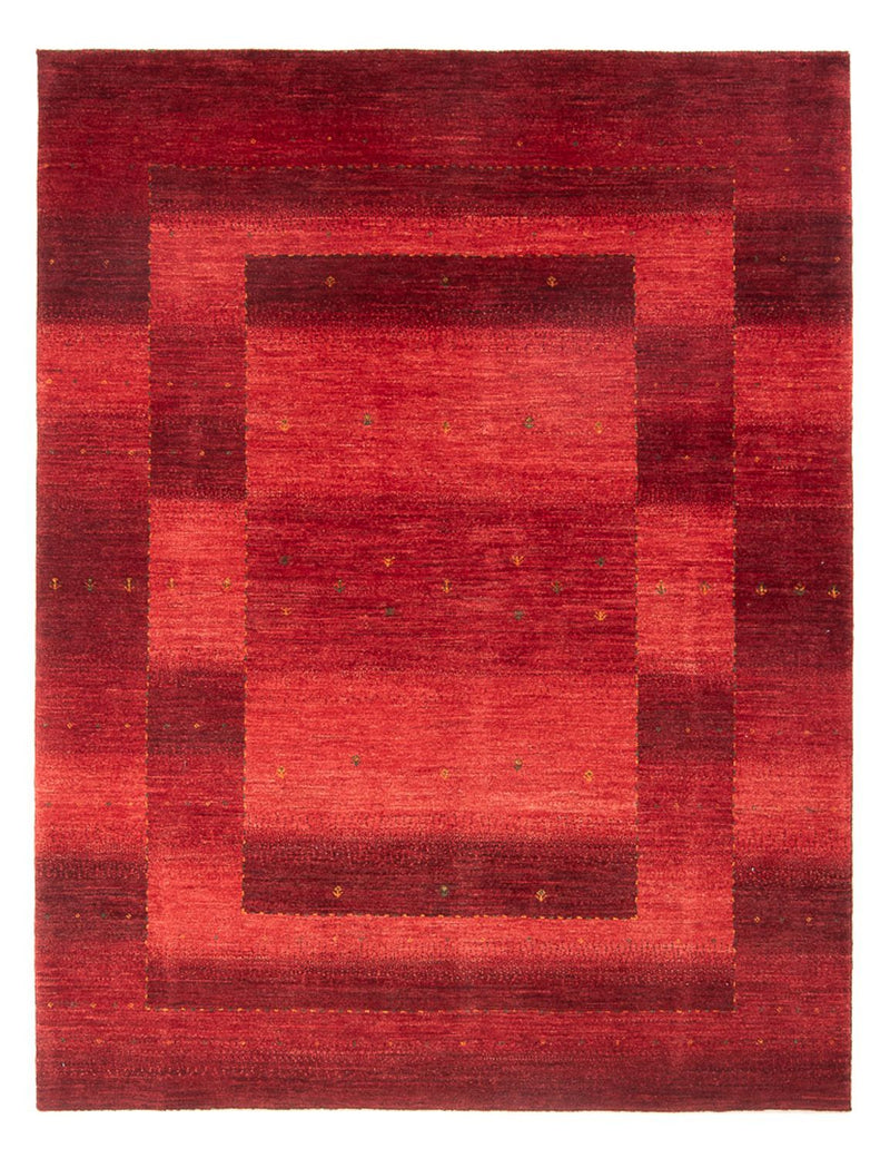 Tapis Gabbeh - Loribaft Persan - 204 x 155 cm - rouge