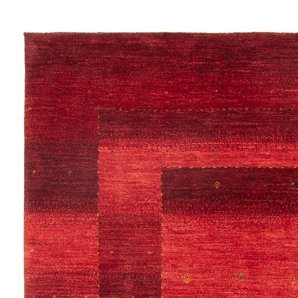 Tapis Gabbeh - Loribaft Persan - 204 x 155 cm - rouge