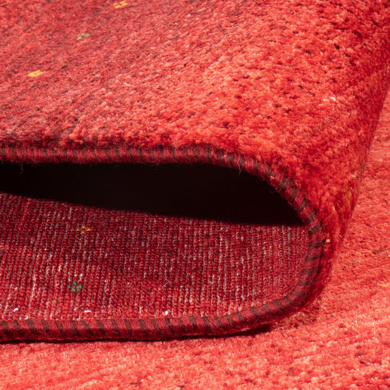 Tapis Gabbeh - Loribaft Persan - 204 x 155 cm - rouge