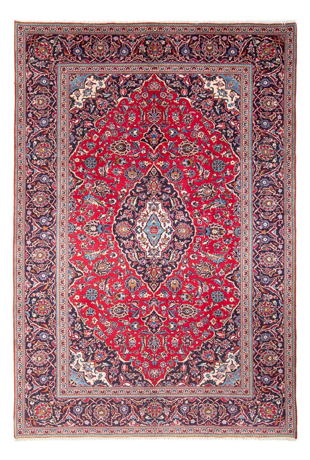 Tapis persan - Keshan - 290 x 194 cm - rouge