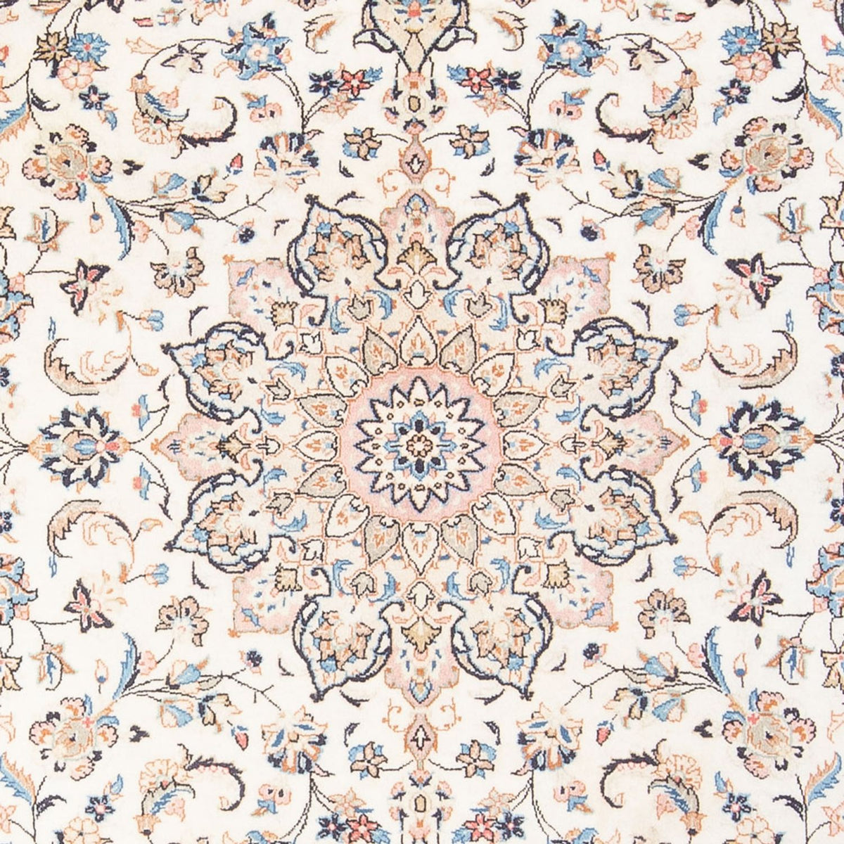 Tapis persan - Keshan - 293 x 195 cm - crème