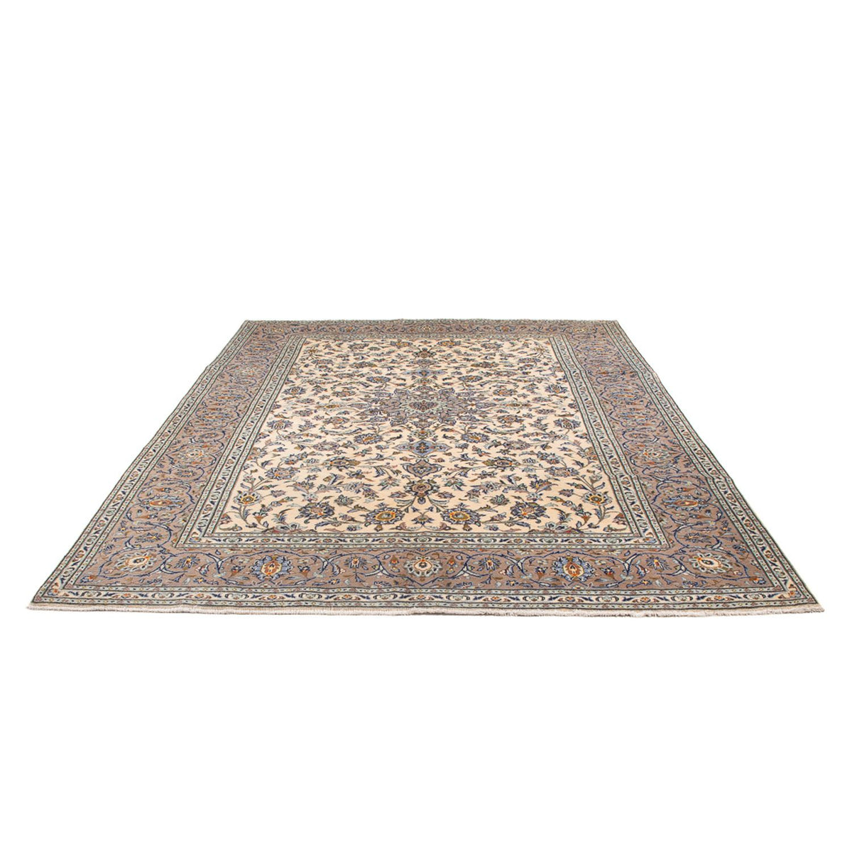 Tapis persan - Keshan - 298 x 208 cm - crème