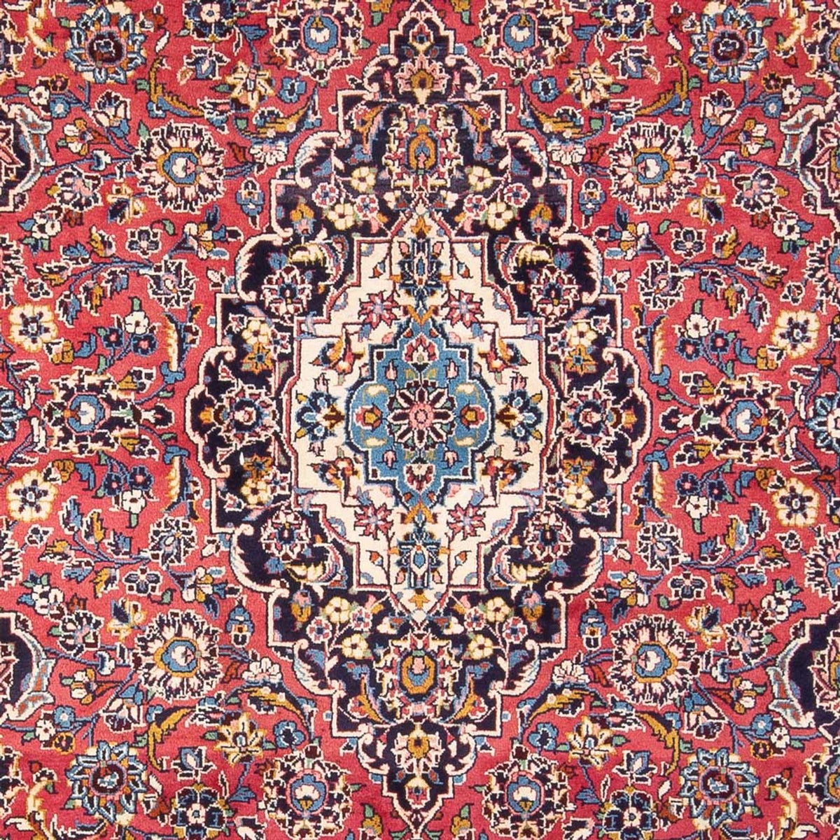 Tapis persan - Keshan - 312 x 196 cm - rouge clair