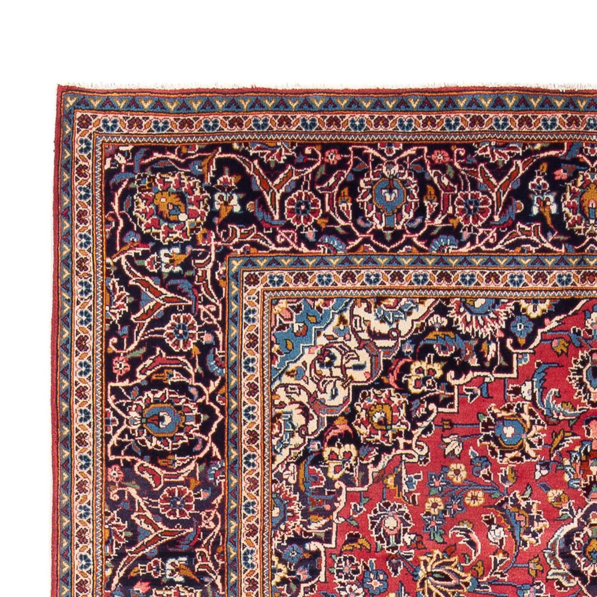 Tapis persan - Keshan - 312 x 196 cm - rouge clair