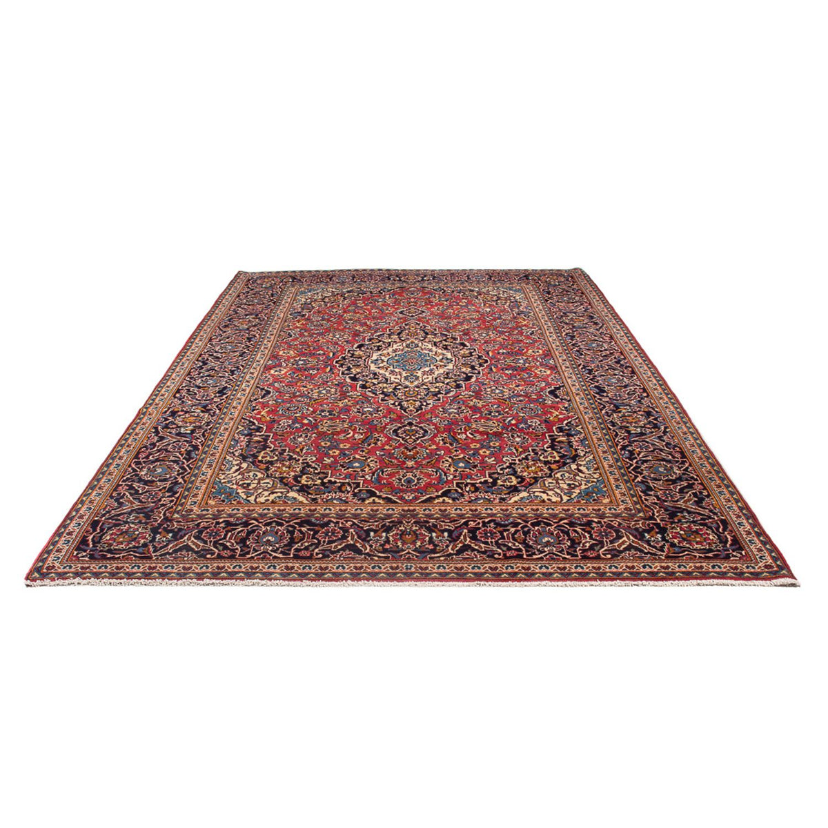 Tapis persan - Keshan - 312 x 196 cm - rouge clair