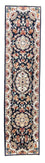 Tapis de couloir Tapis persan - Classique - 295 x 71 cm - bleu
