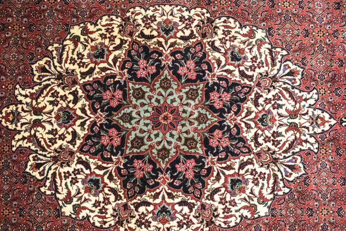 Tapis persan - Bidjar - 313 x 205 cm - rouge