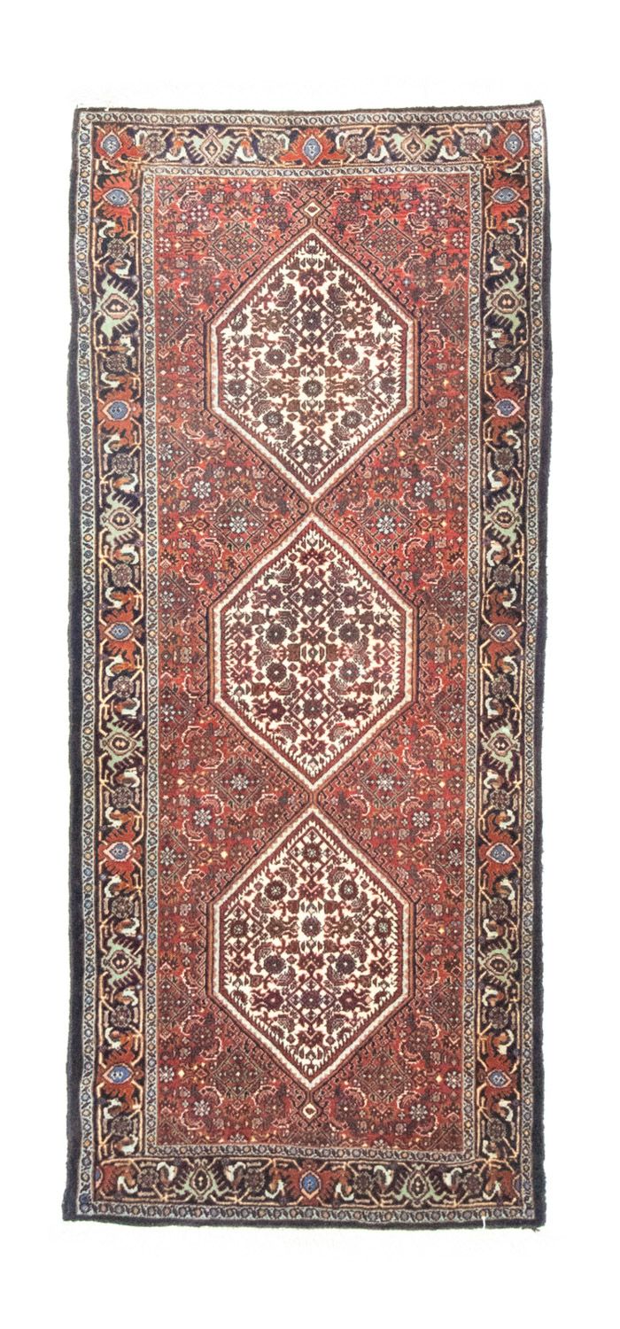 Tapis de couloir Tapis persan - Bidjar - 185 x 64 cm - rouge