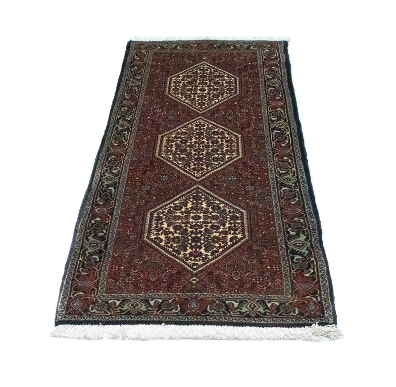 Tapis de couloir Tapis persan - Bidjar - 185 x 64 cm - rouge