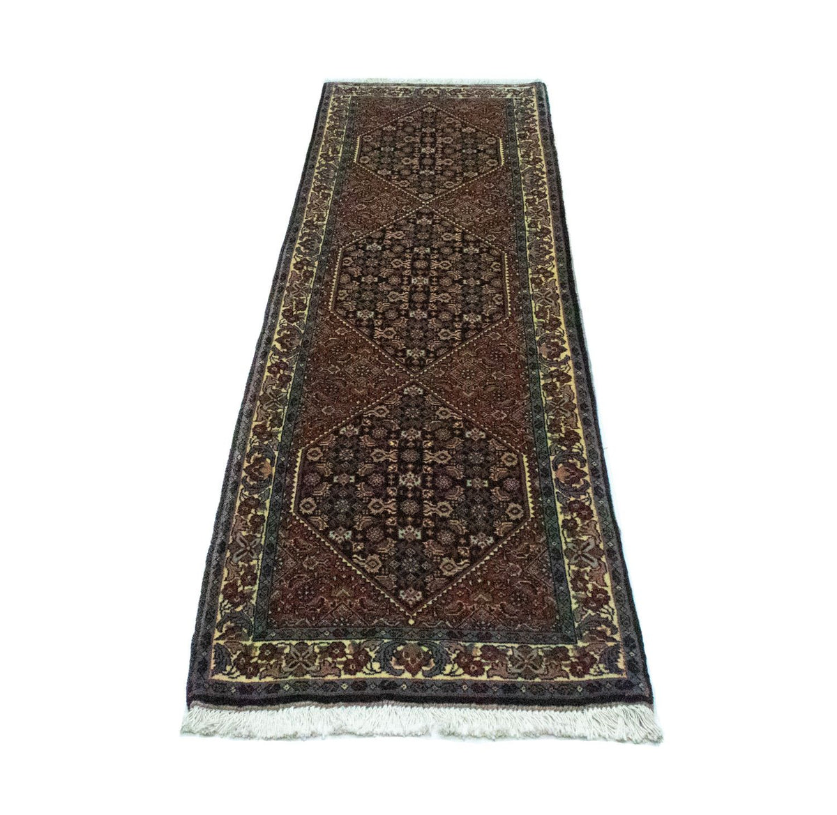 Tapis de couloir Tapis persan - Bidjar - 187 x 56 cm - rouge