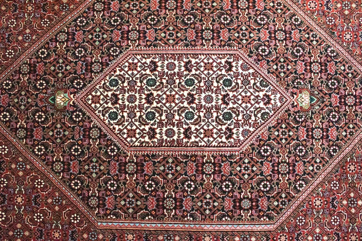 Tapis persan - Bidjar - 303 x 204 cm - rouge
