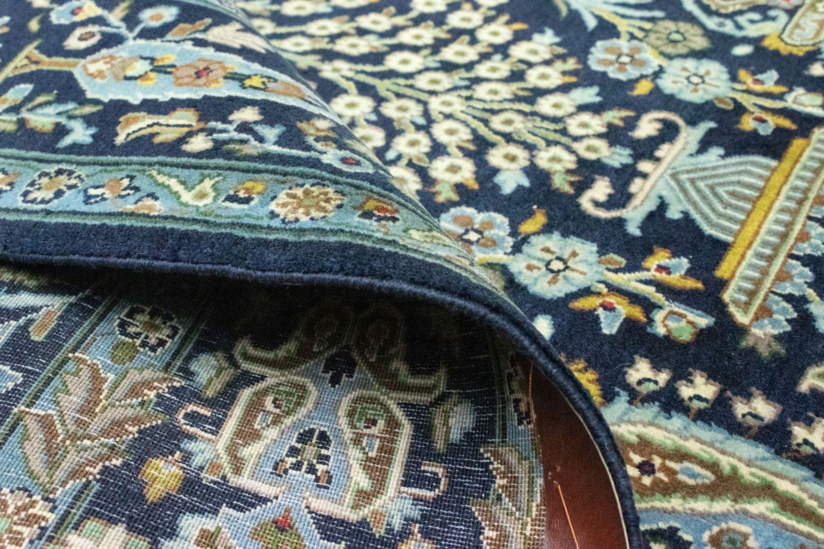 Tapis persan - Tabriz - 222 x 140 cm - bleu
