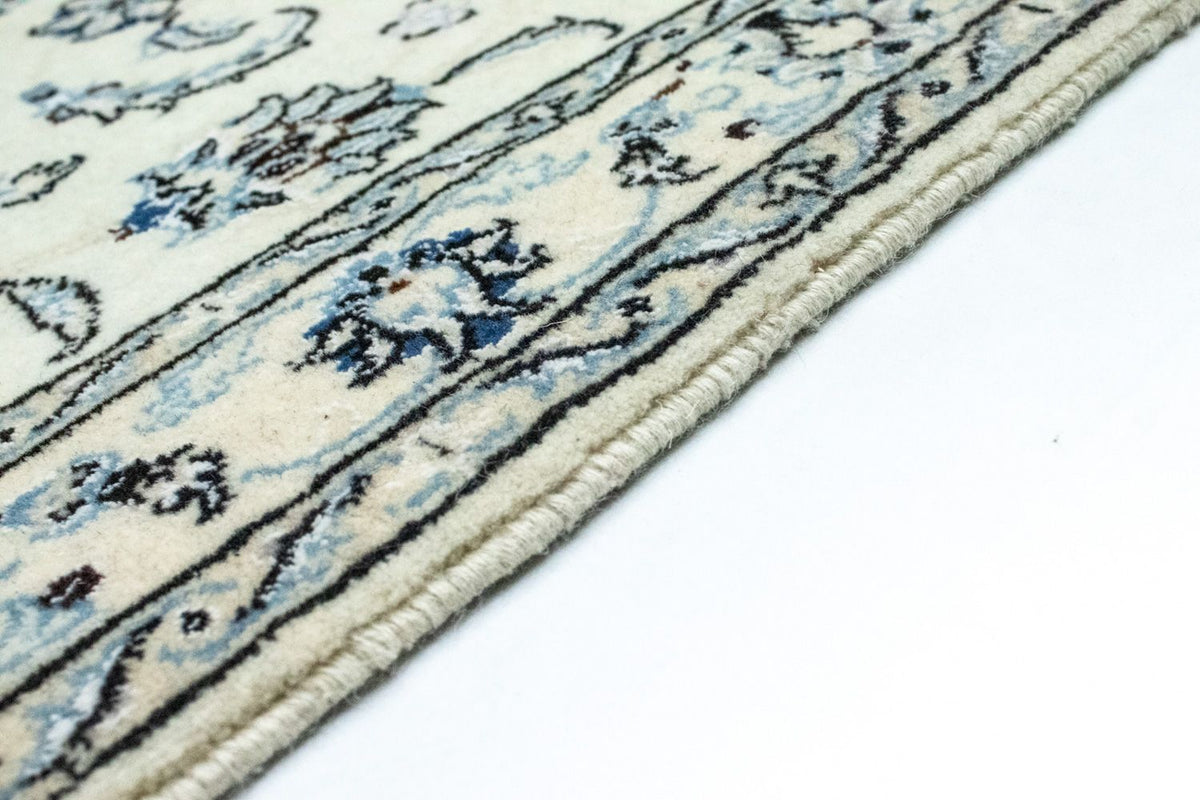 Tapis de couloir Tapis persan - Nain - Royal - 295 x 90 cm - blanc naturel