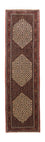 Tapis de couloir Tapis persan - Bidjar - 298 x 83 cm - marron