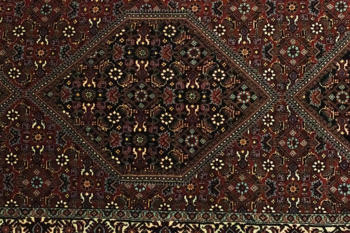 Tapis de couloir Tapis persan - Bidjar - 200 x 76 cm - rouge
