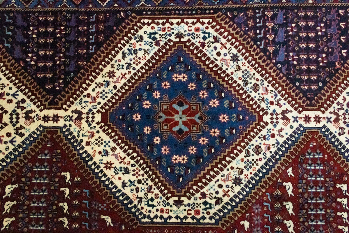 Tapis de couloir Tapis persan - Nomadic - 190 x 100 cm - bleu