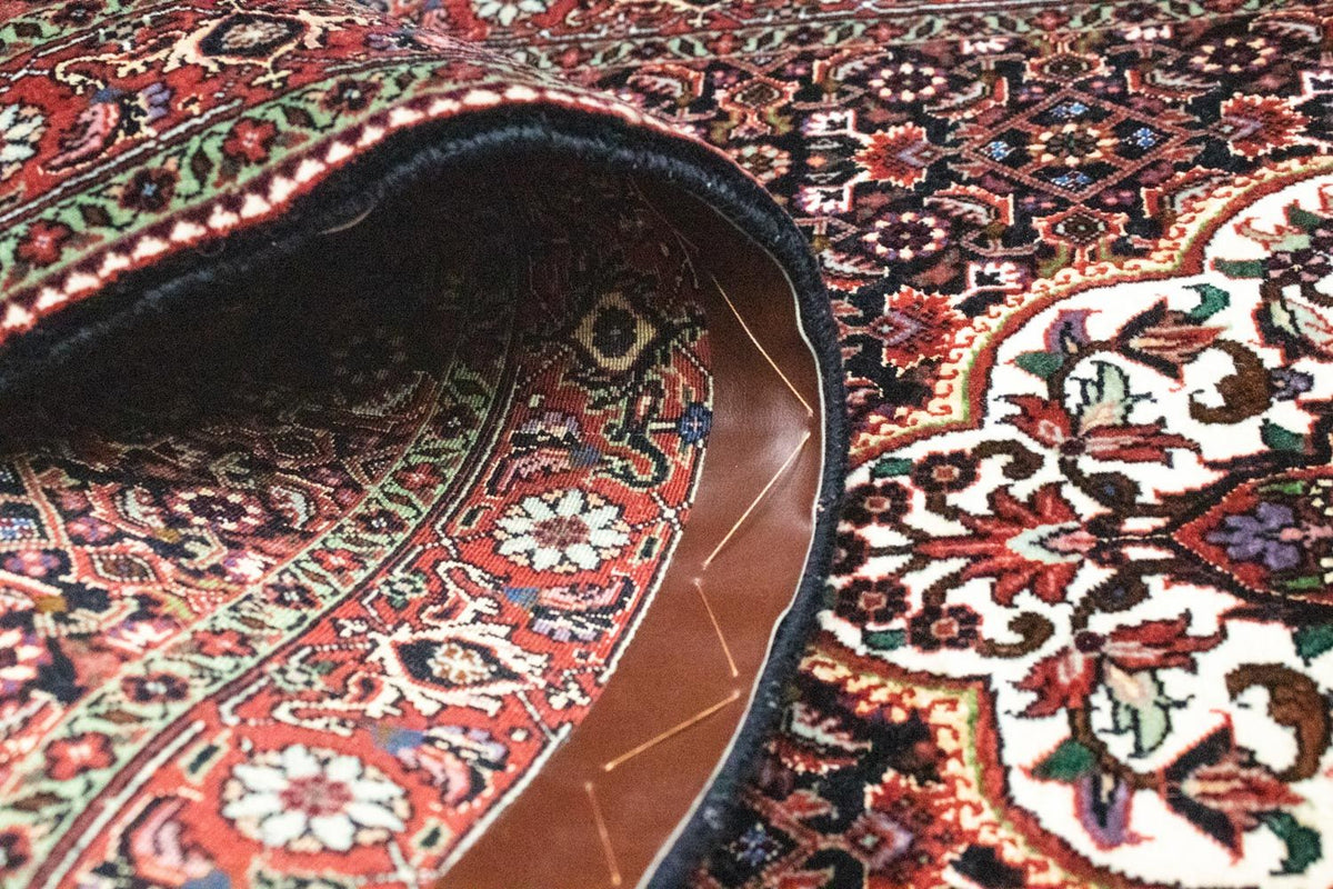 Tapis de couloir Tapis persan - Bidjar - 309 x 80 cm - bleu